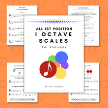 Load image into Gallery viewer, All 1 Octave Scales for Violinists (Digital Download)
