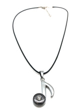 Load image into Gallery viewer, Eighth Note Nylon Cord Necklace
