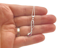 Load image into Gallery viewer, 925 Sterling Silver 32nd Note Swirl Necklace
