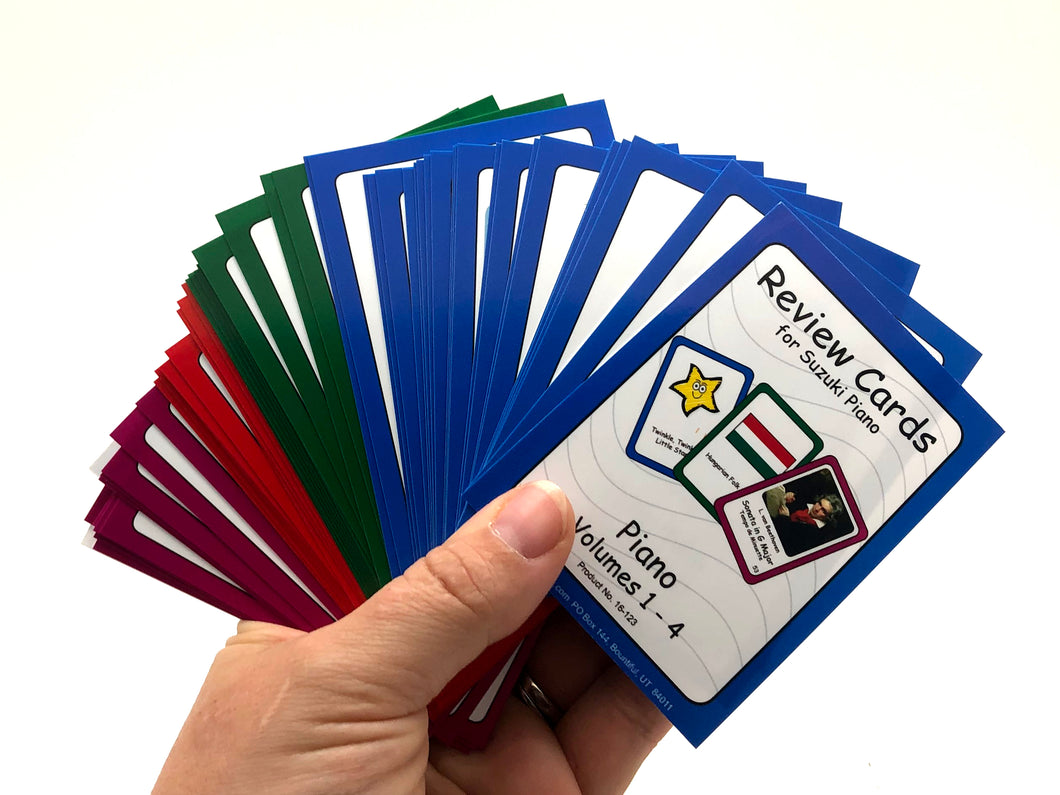 Piano Suzuki Review Cards - Small