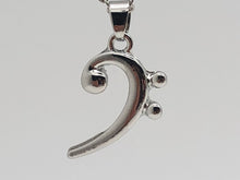 Load image into Gallery viewer, Bass Clef Pendant Necklace
