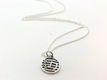 Load image into Gallery viewer, 925 Sterling Silver Notes Circle Necklace
