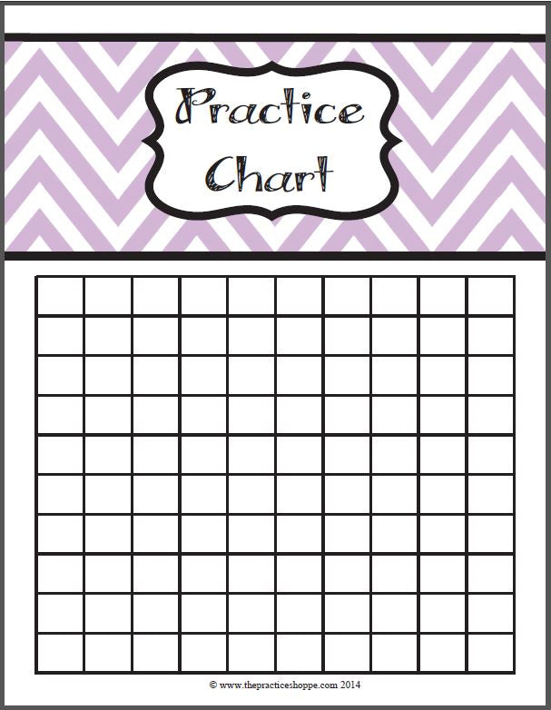 Practice Chart Chevron 100 (Digital Download)