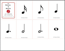Load image into Gallery viewer, Notes &amp; Rests Flashcards - 4 Sets of Flashcards (digital download)
