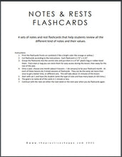 Load image into Gallery viewer, Notes &amp; Rests Flashcards - 4 Sets of Flashcards (digital download)
