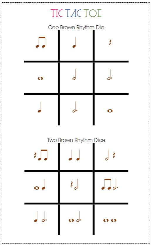 Tic Tac Toe - Brown Single