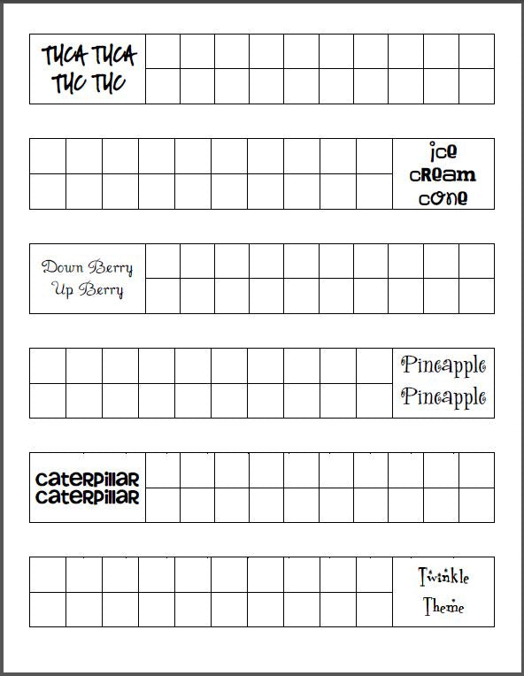 Twinkle 20 Chart (digital download)