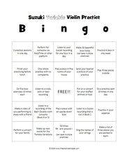 Load image into Gallery viewer, Suzuki Violin Practice Bingo (Digital Download)
