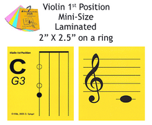 Load image into Gallery viewer, Violin Mini Laminated Flashcards
