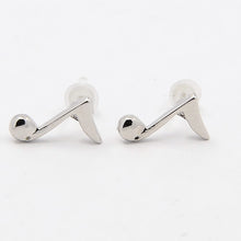 Load image into Gallery viewer, Stud Earrings Eighth Note - Silver
