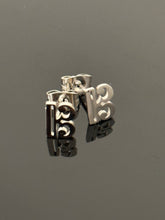 Load image into Gallery viewer, Stainless Steel PS Post Earrings Alto Tenor Clef - Silver
