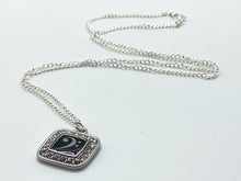 Load image into Gallery viewer, Bass Clef Crystal Pendant Necklace
