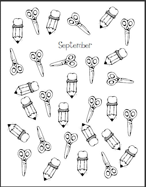 September Practice Chart (digital download)